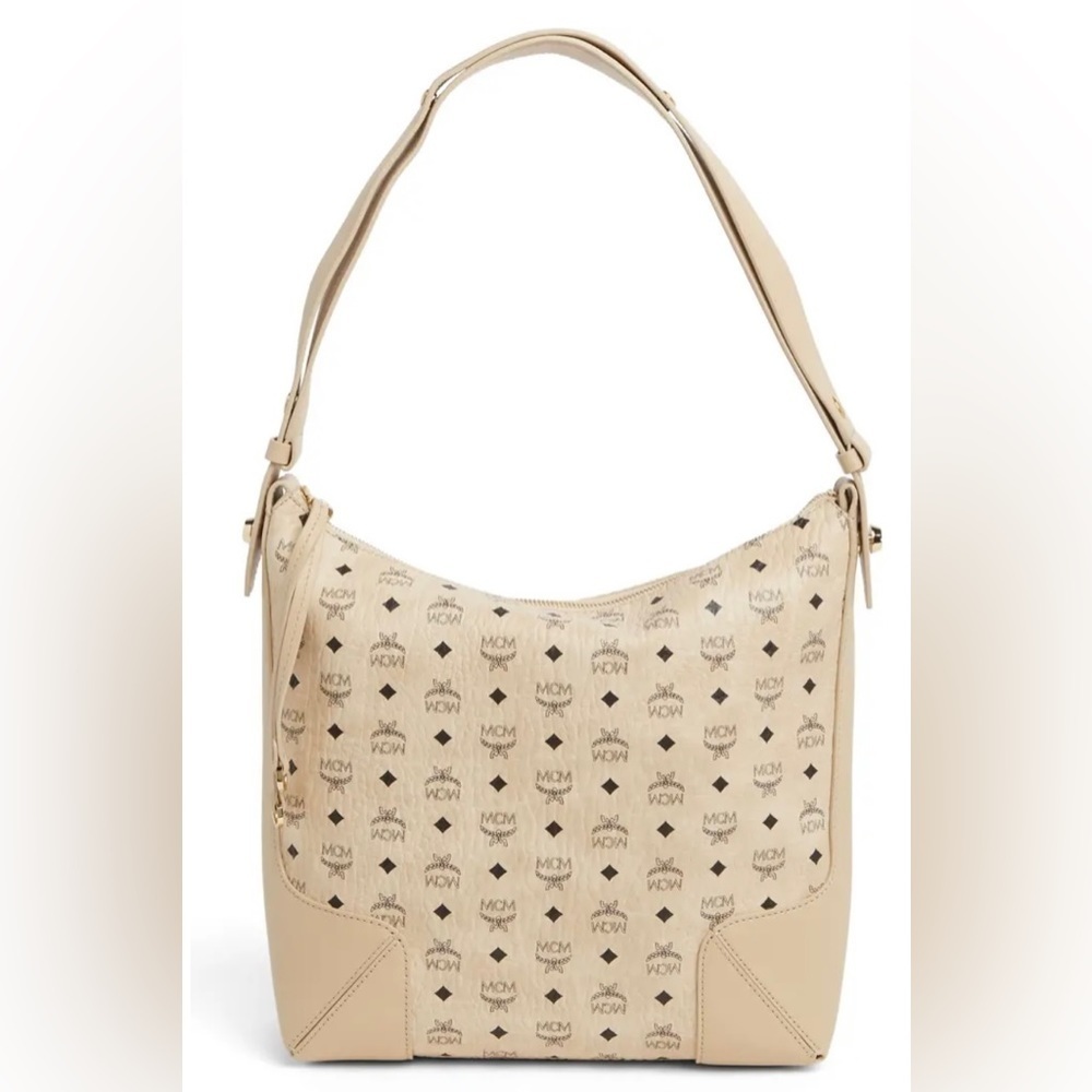 MCM Aren Visetos Medium Hobo Bag